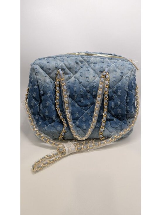 Source Unknown Handbags - Medium Wash Distressed Denim Purse